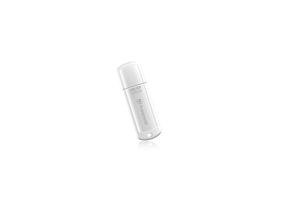 Transcend JetFlash 128GB 128GB USB 3.0 (3.1 Gen 1) Capacity Weiß USB-Stick