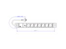 BACHMANN 19" 1,5HE 7xCEE7/3 ws 1xSPD-Plus 2,0m CEE7/7