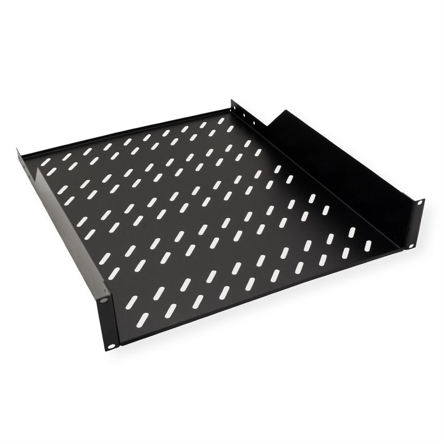 ROLINE 19-Zoll Fachboden 2 HE 550 T, 25kg Tragkraft schwarz