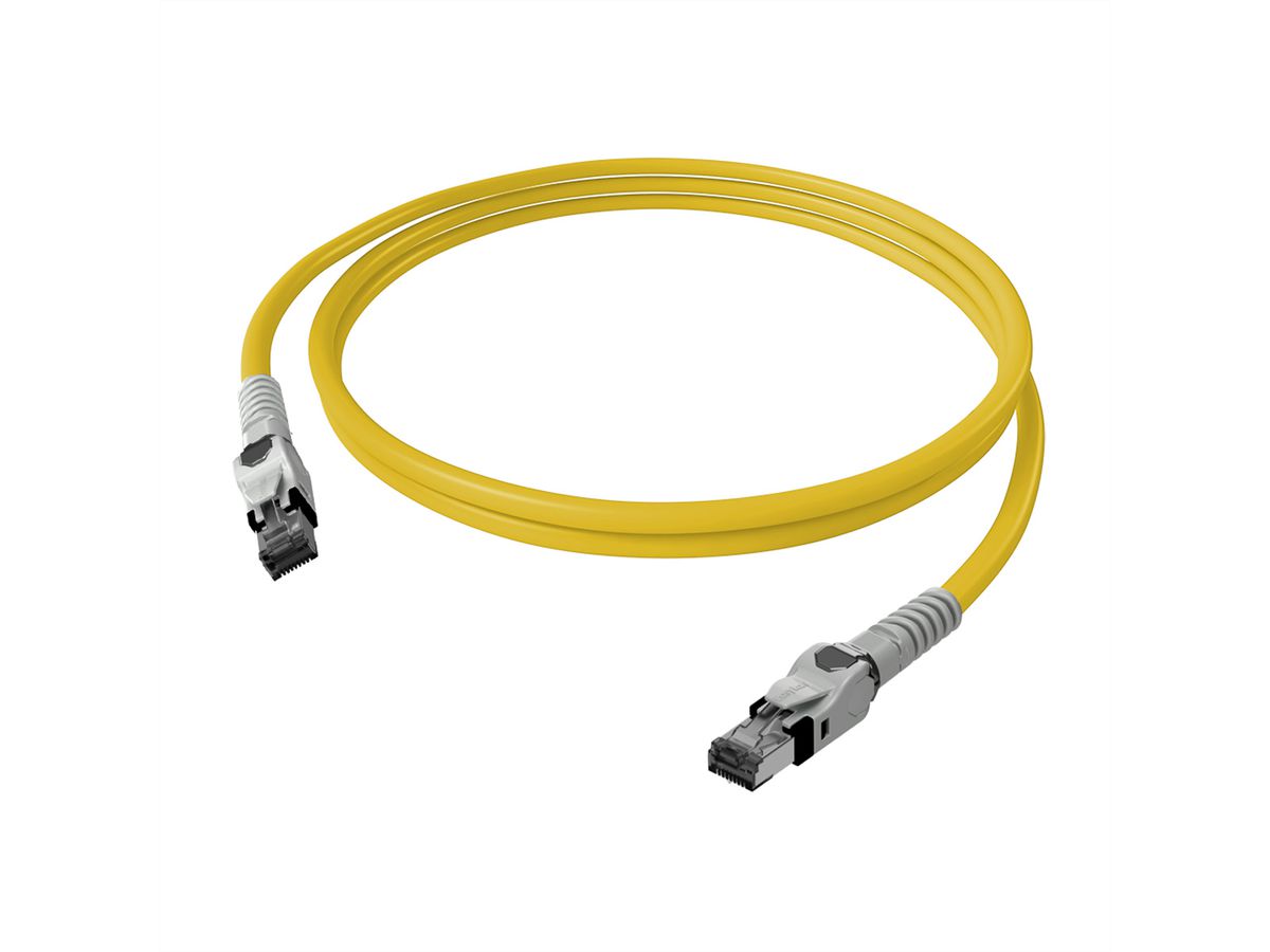 EasyLan VarioBoot Patchkabel Kat.6A, S/FTP, gelb, 3 m