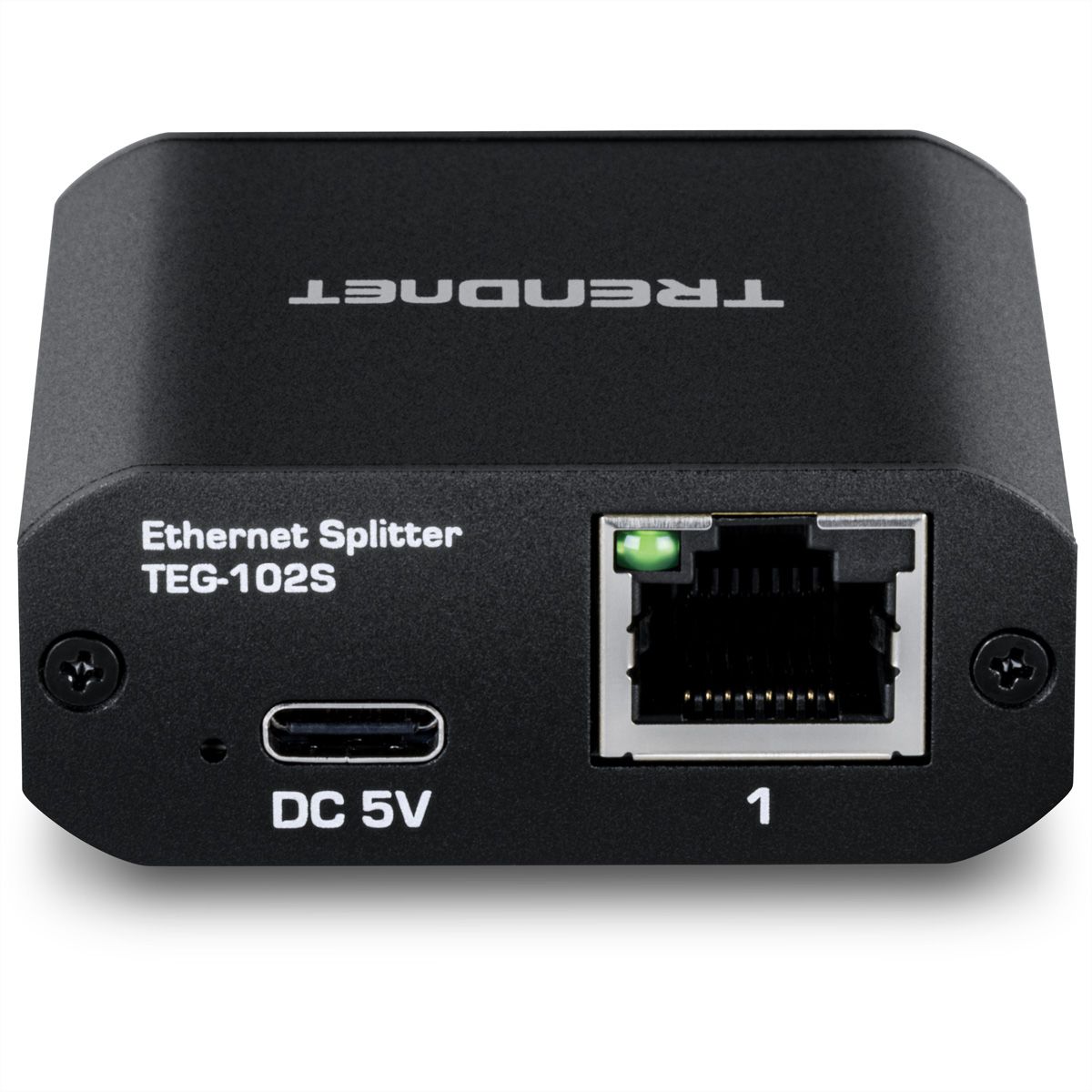 TRENDnet TEG-102S 2-Port-Gigabit-Splitter, mit USB-C-Stromversorgung