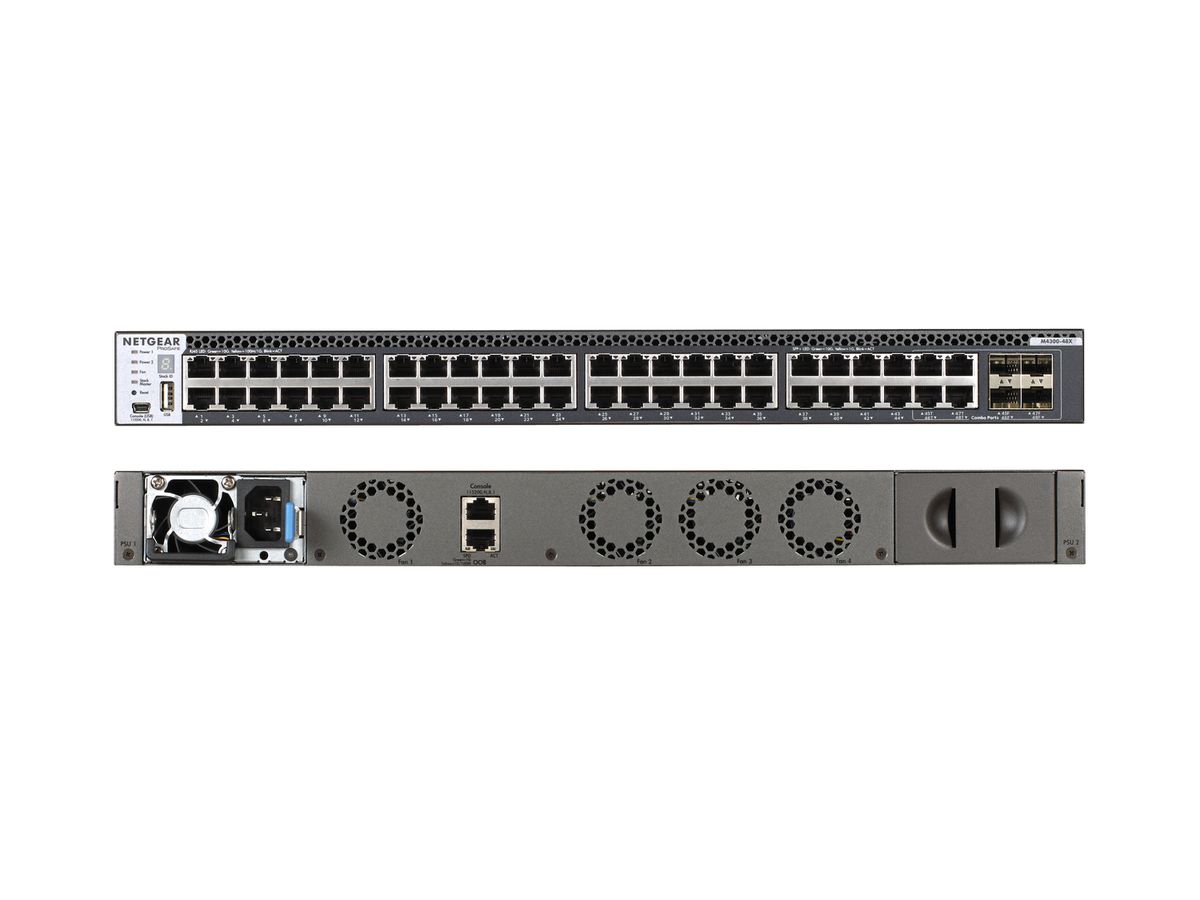 NETGEAR M4300-48X/US/EME Managed 10G Ethernet (100/1000/10000) 1U Grau