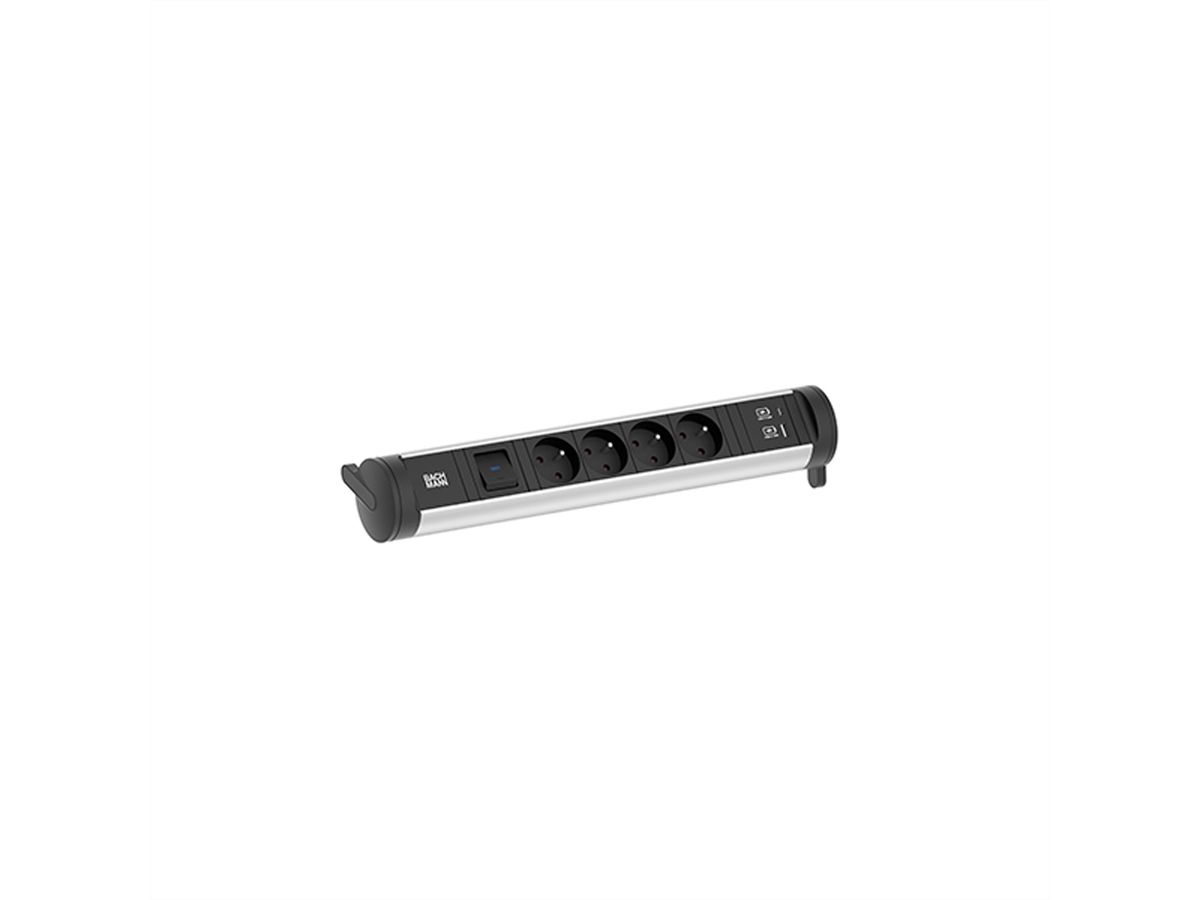 BACHMANN CYCLE Base 4xUTE 1xSchalter 1xUSB A/C 22W 0,2m GST18