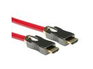 ROLINE 8K HDMI Ultra HD Kabel mit Ethernet, ST/ST, rot, 5 m