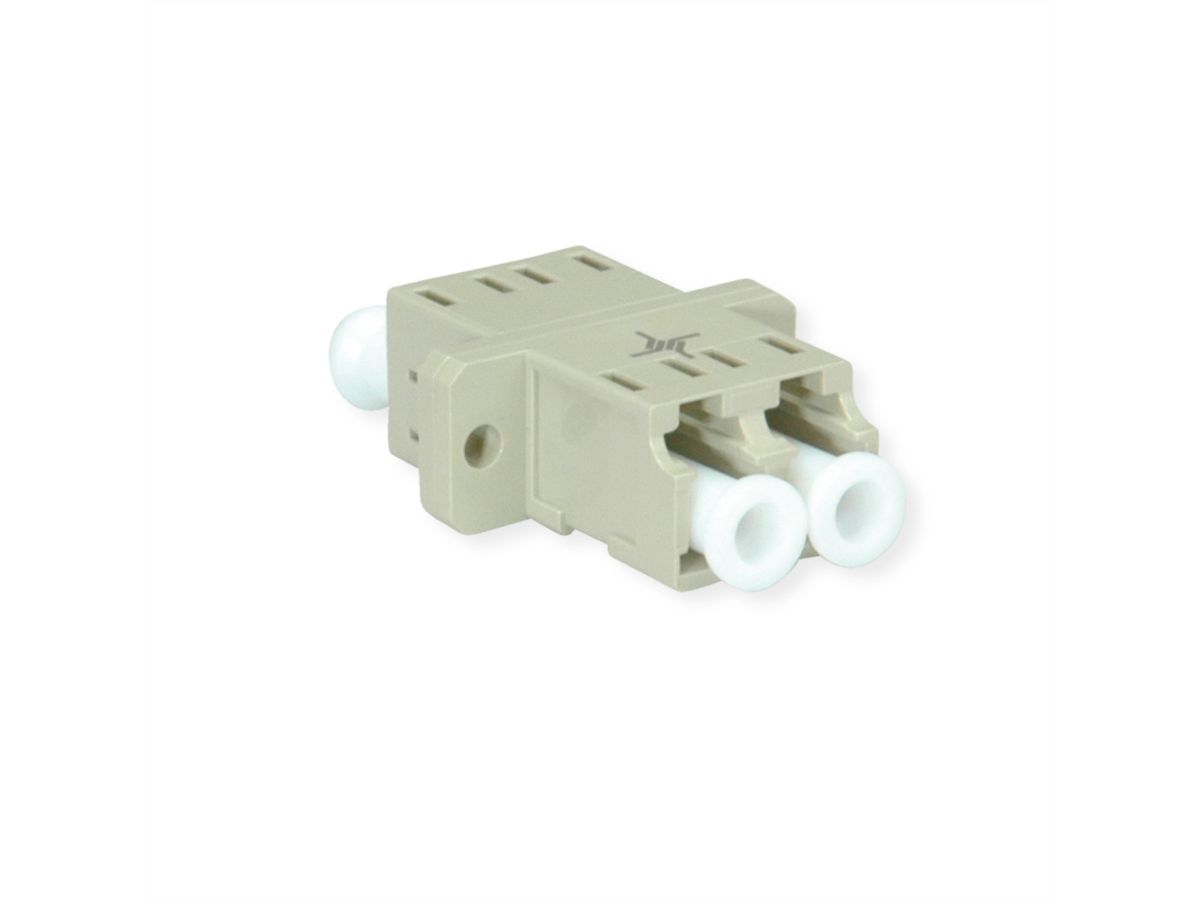 TELEGÄRTNER LC Duplex Kupplung, MM, Keramikhülse, Kunststoffgehäuse, beige, Z77