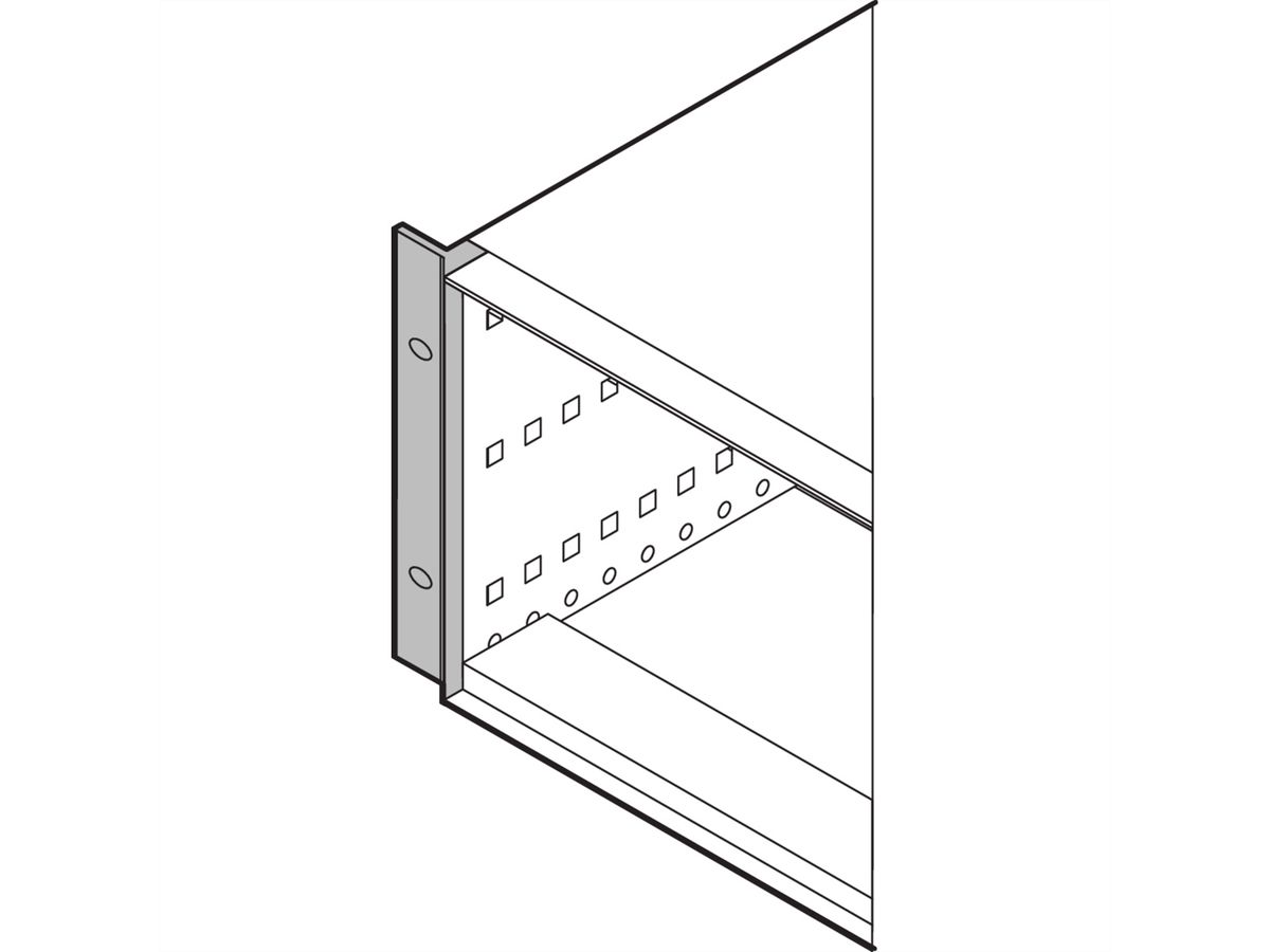 SCHROFF 19"-Befestigungswinkel zum Umrüsten - RATIOP.PRO 19"WINKEL 6/7HE