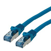 ROLINE Patchkabel Cat.6A S/FTP (PiMF), Component Level, LSOH, blau, 10 m