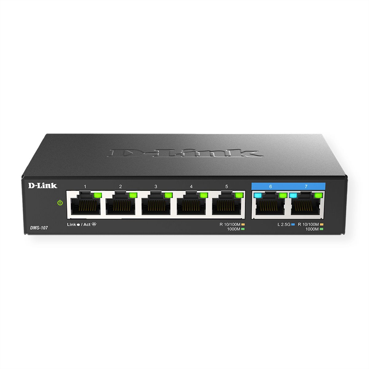D-Link DMS-107/E 7-Port Switch Multi-Gigabit Unmanaged