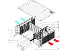 SCHROFF 3 HE, 6 Slot, mit Rear I/O, für 19"-Netzgerät - BGTR 3HE 275T 6SL CPCI 19"