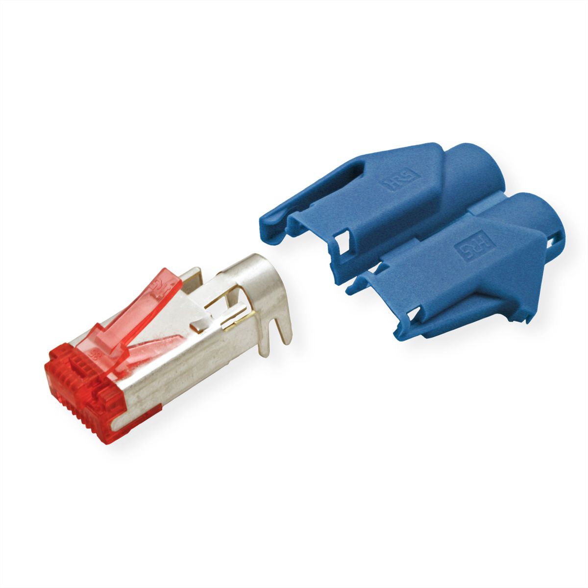 HiRose TM21 Stecker geschirmt, Tülle blau, 50 Stück