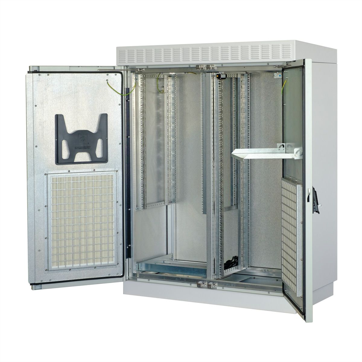 SCHROFF Mod. Outdoor-Schrank m. Doppeltür+Lüfter