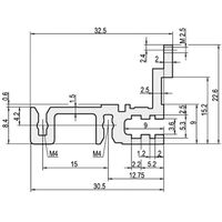 SCHROFF Typ H-MZ stabil, mit Z-Schiene - MODULSCH. HINTEN 1MT H MZ
