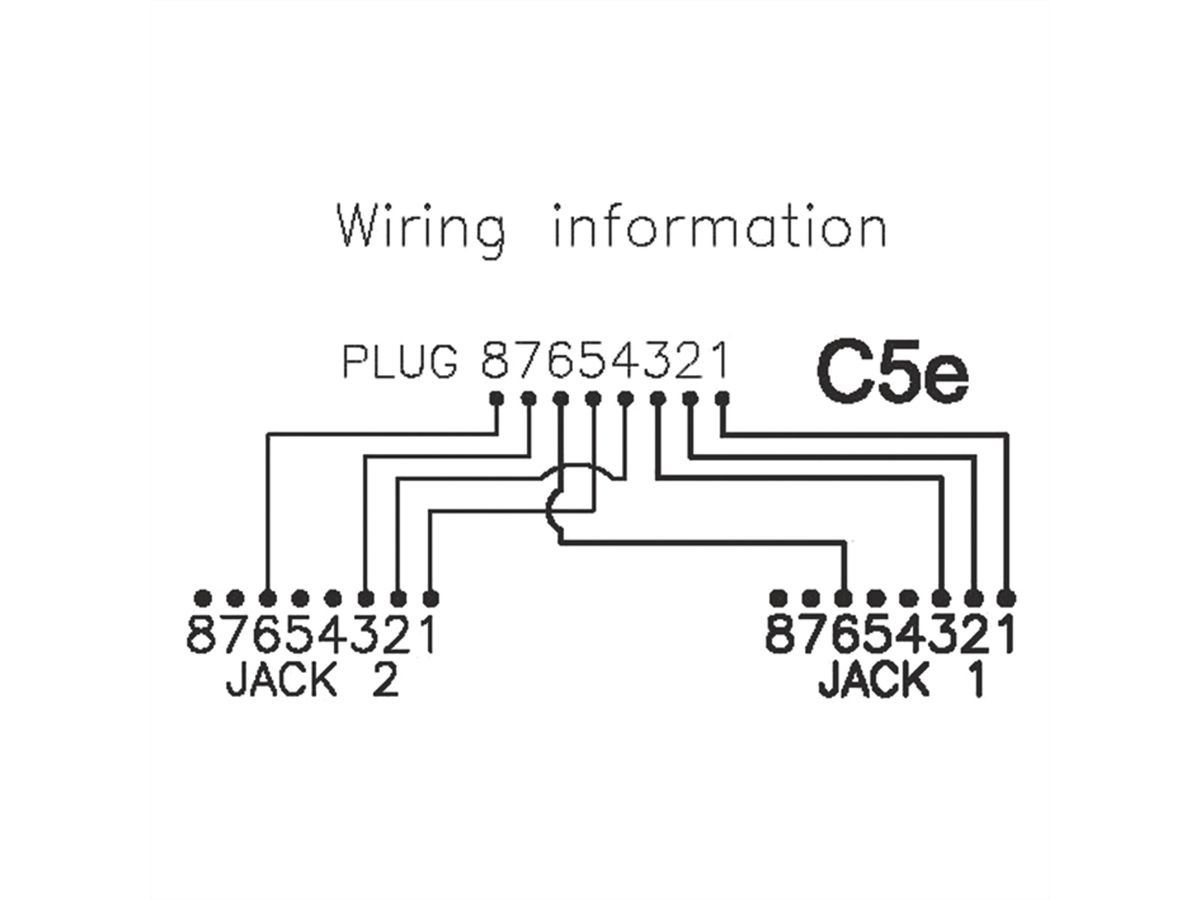 VALUE T-Adapter Kat.5e (Class D), STP