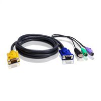 ATEN 2L-5303UP PS/2 VGA Anschlusskabel, schwarz, 3 m