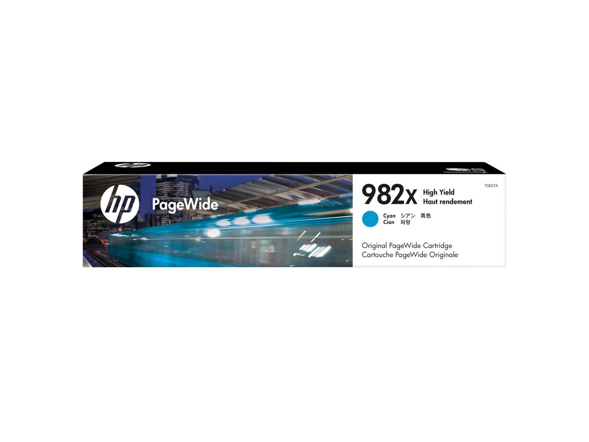 HP 982X Cyan Original PageWide-Patrone mit hoher Reichweite