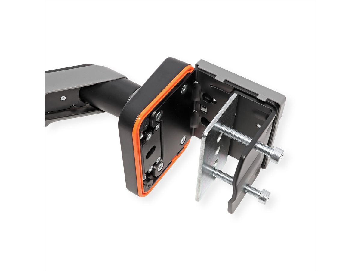 ROLINE LCD-Arm, Tischmontage, Gasfeder, 5 Gelenke, 17-49 Zoll, bis 20 kg