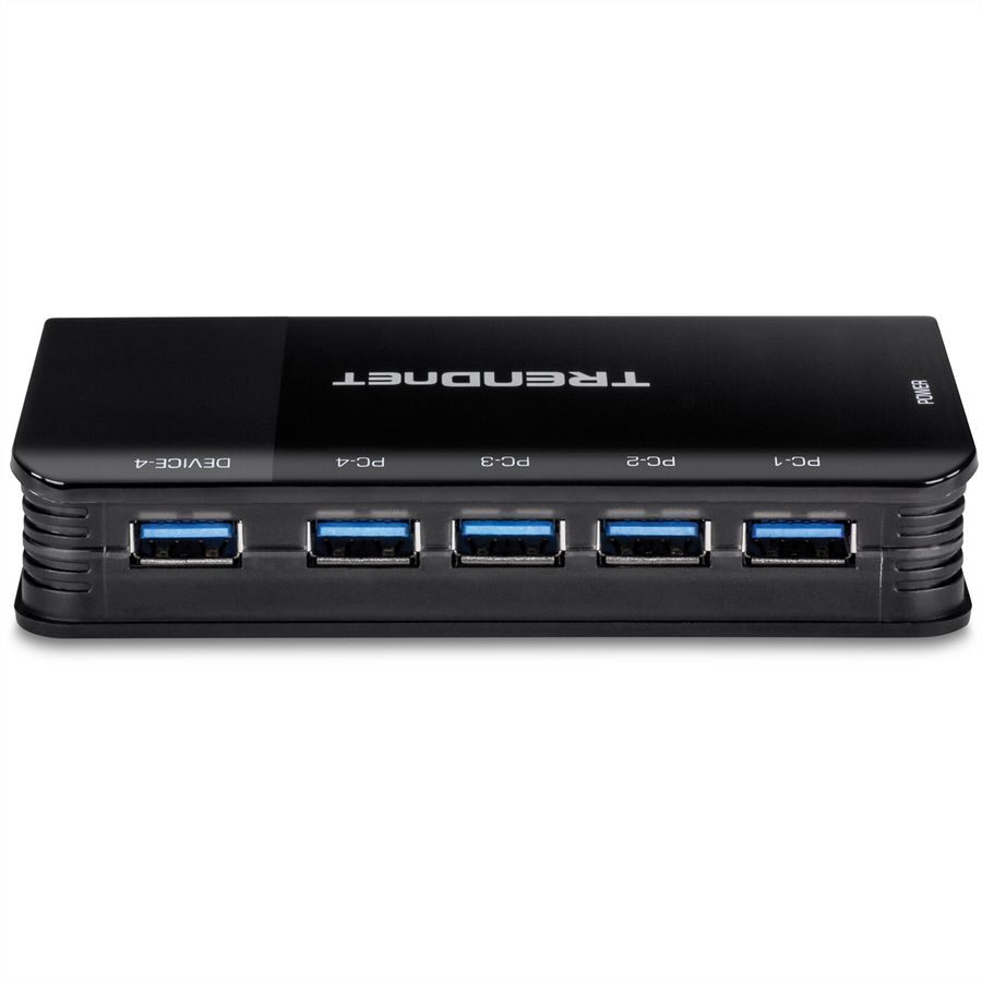 TRENDnet TK-U404 4-Port Sharing Switch 4 PC/1 User USB 3.1