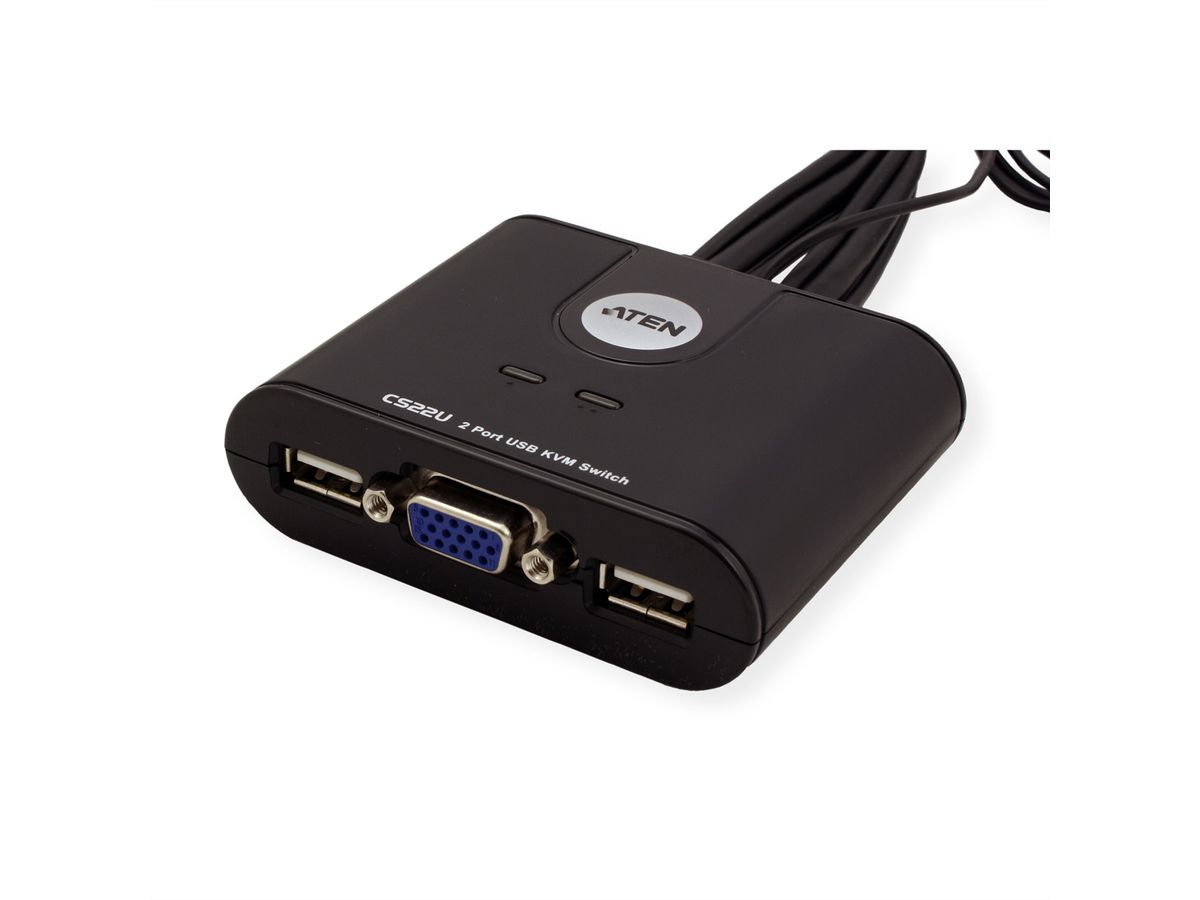 ATEN CS22U KVM Switch VGA, USB, 2 Ports