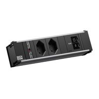 BACHMANN CONI S 2xCH 0° 1xUSB C/C 45W, L=0,2m