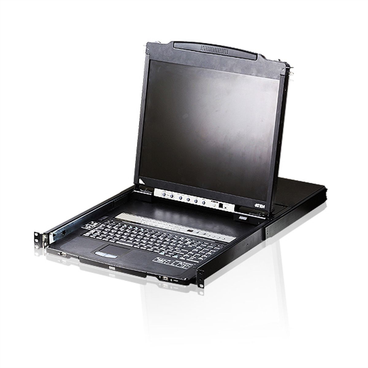 ATEN CL5816N 48cm-LCD KVM Switch USB-PS/2,VGA, 16 Port, UK-Layout