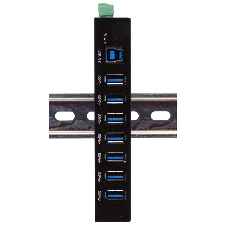 EXSYS EX-11237HMS-2 7 Port USB 3.2 Gen 1 HUB Din-Rail Kit