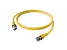 EasyLan DualBoot PushPull IP20 Patchkabel, Kat.6A (Class EA), S/FTP, gelb, 1,5 m