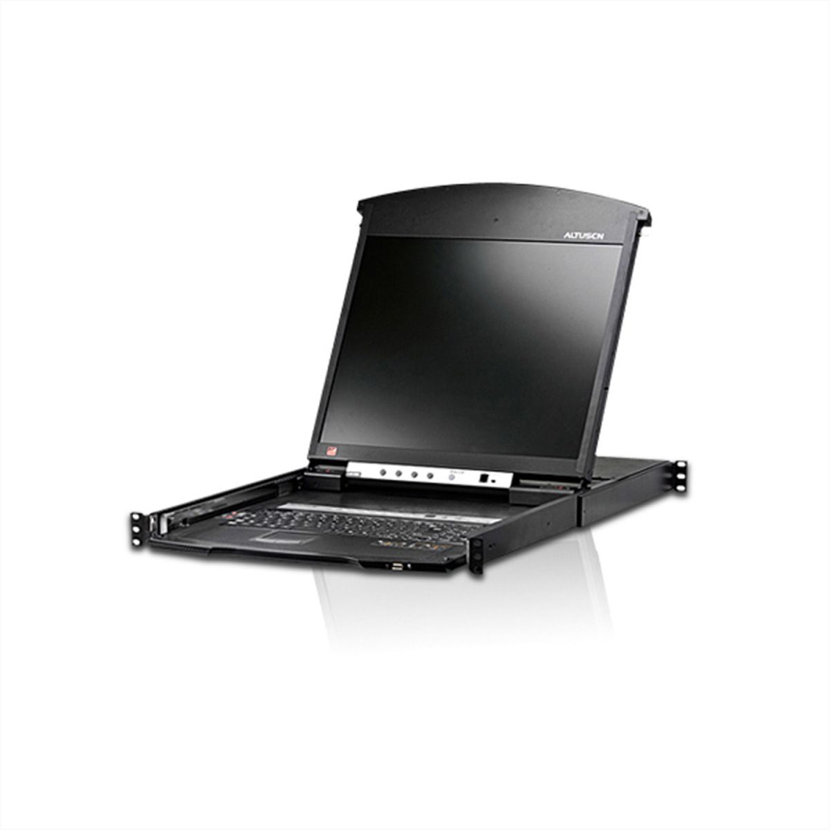 ATEN KL1516AiN KVM Over-IP Switch, 48cm TFT, VGA, PS/2-USB über Kat 5, 16 Ports, DE-Layout
