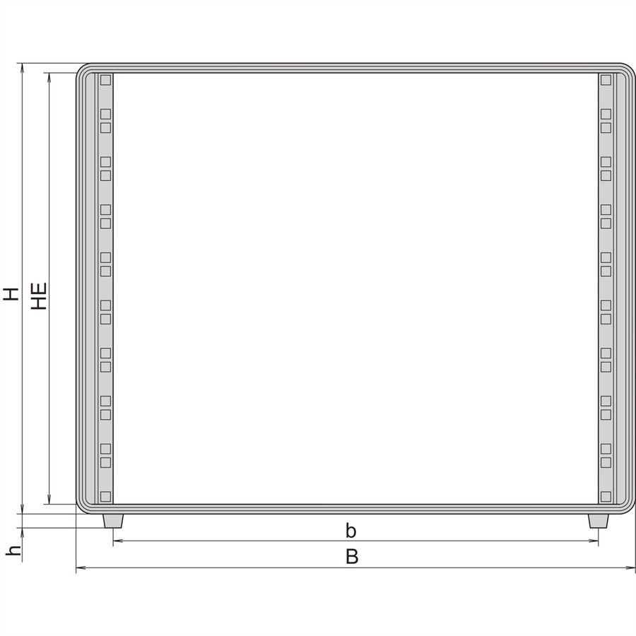 SCHROFF 19"-Gehäuse 12 HE, Aluminium - COMPTEC GEHAEUSE 12HE 400T
