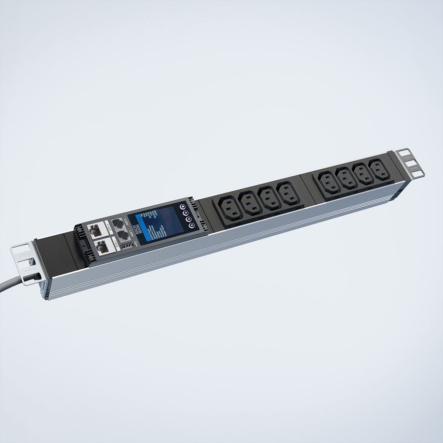 BACHMANN BN ESSENTIAL Metered 19" 8xC13, L=2,0m CEE7/7