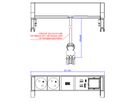 BACHMANN DESK2 white 2xUTE 1xCM 1xUSB A/C 22W 0,2m GST18