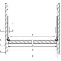 SCHROFF EMV-Schirmung zwischen Busplatine und Seitenwand - TRAEGERLEISTE F BPL 3HE