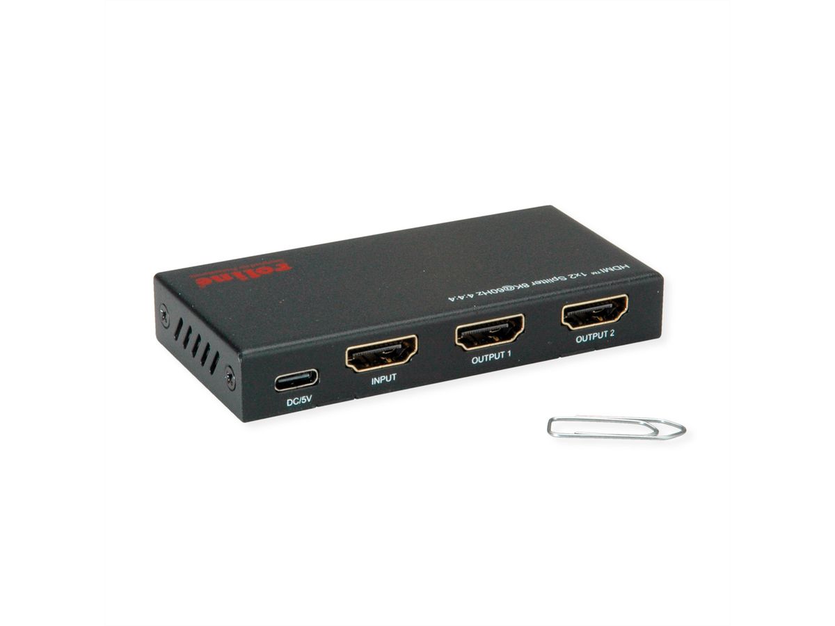 ROLINE HDMI Video-Splitter, 8K, 2fach