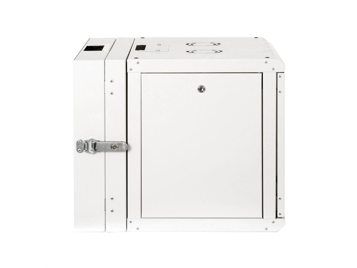 ROLINE 19-Zoll Wandgehäuse Pro 9 HE, 600x600 BxT zweiteilig schwenkbar grau