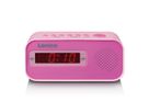 Lenco Radiowecker CR-205 pink, LED-Display, Weckfunktion, Sleeptimer