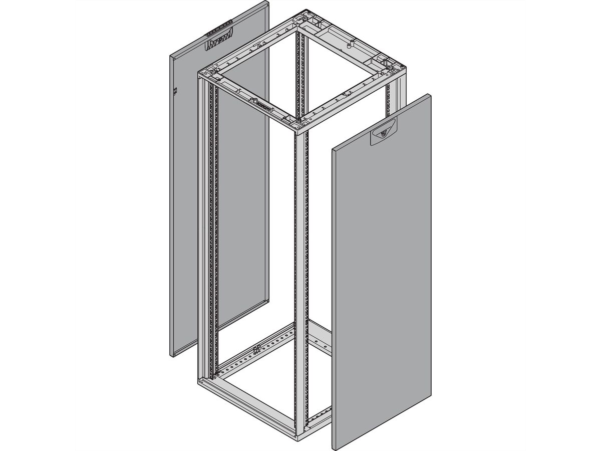 SCHROFF Seitenwand für Slim-Line - SEIT.WD.47HE 600T SL 7021 2X