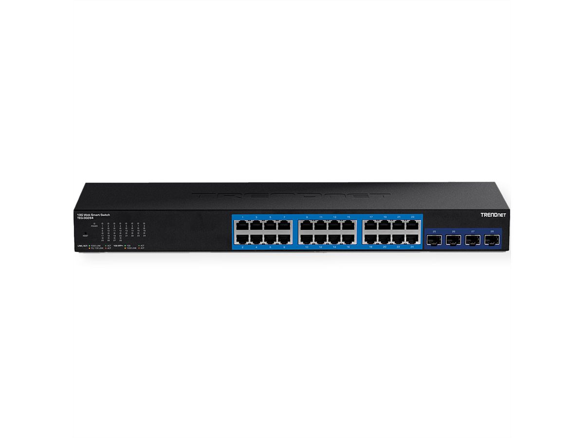 TRENDnet TEG-30284 28-Port Switch Gigabit mit 4 x 10G SFP+