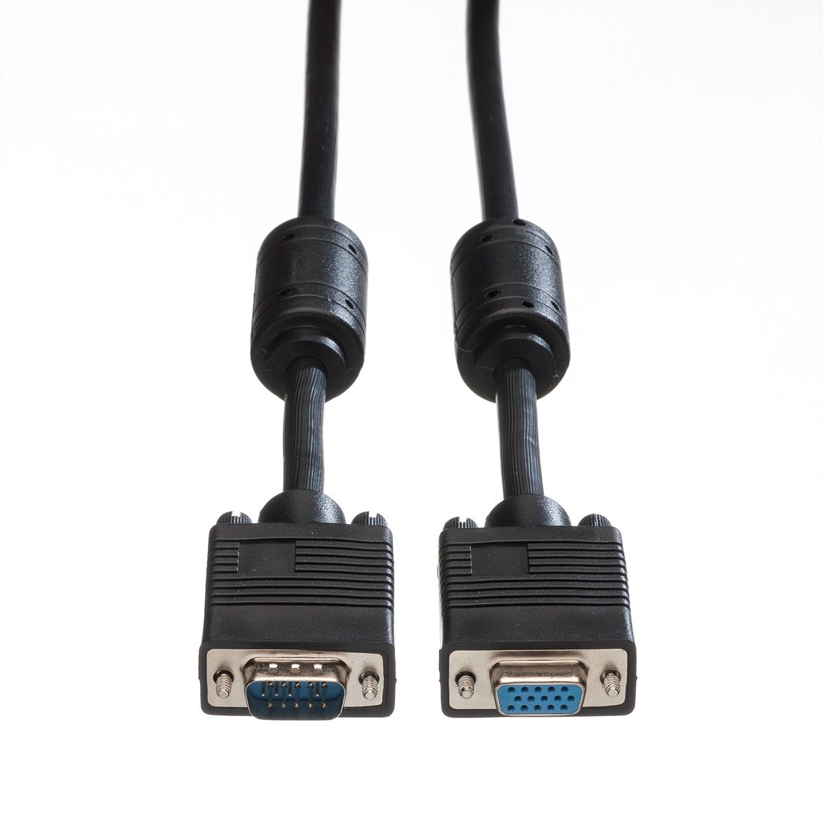 ROLINE SVGA-Kabel HD15 ST - BU mit Ferritkern, 10 m