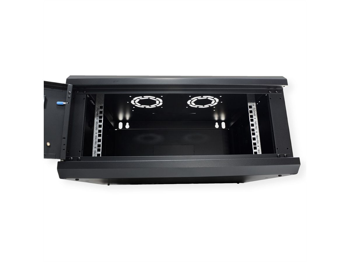 ROLINE 19-Zoll Wandgehäuse Basic Plus 4HE, 600x450 BxT schwarz