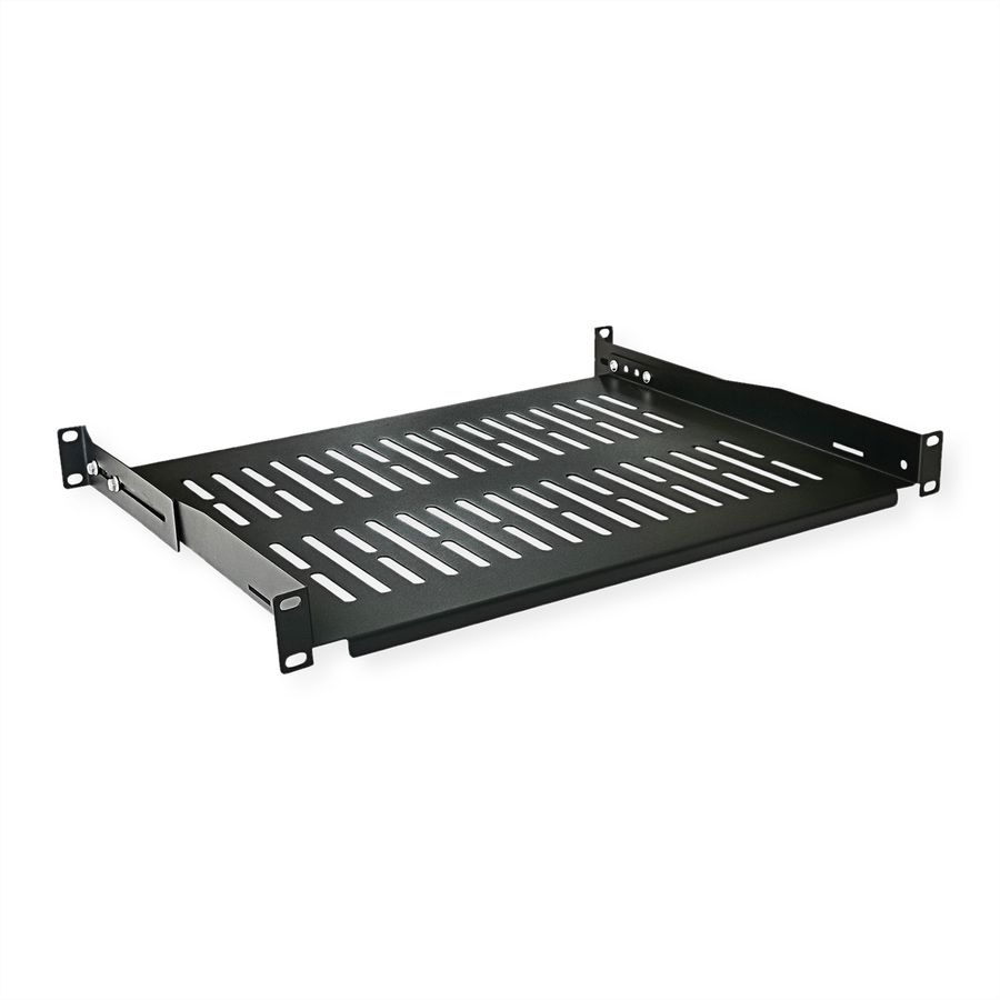 VALUE 19-Zoll-Geräteträger, 485 x 350mm, max. 25kg, schwarz