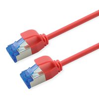 ROLINE Patchkabel Cat.6A (Class EA) S/FTP (PiMF), LSOH, PoE, rot, 1,5 m