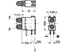 SCHROFF Doppel-LED, kurze Bauform, x 3,2 mm - DOPPELLEUCHTDIODE ROT