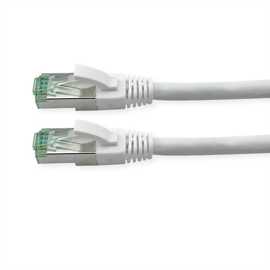 ROLINE RM Patchkabel Cat.6A S/FTP (PiMF), weiß, 2 m