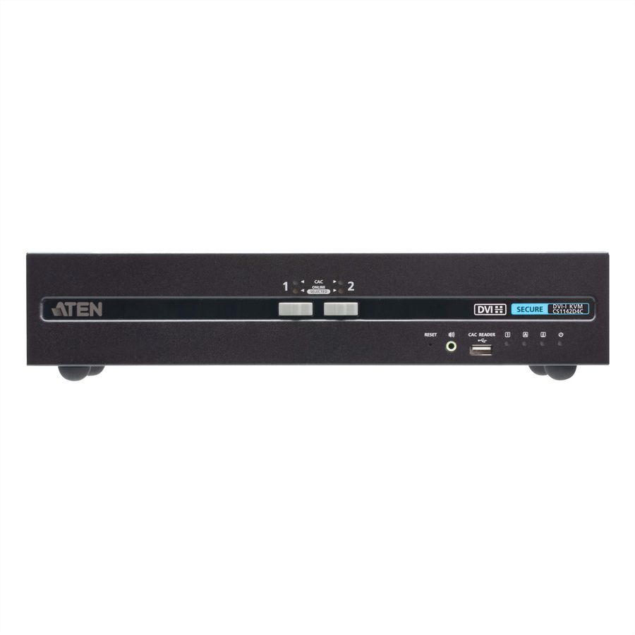 ATEN CS1142D4C 2-Port USB 4K DVI Secure KVM mit Card Reader