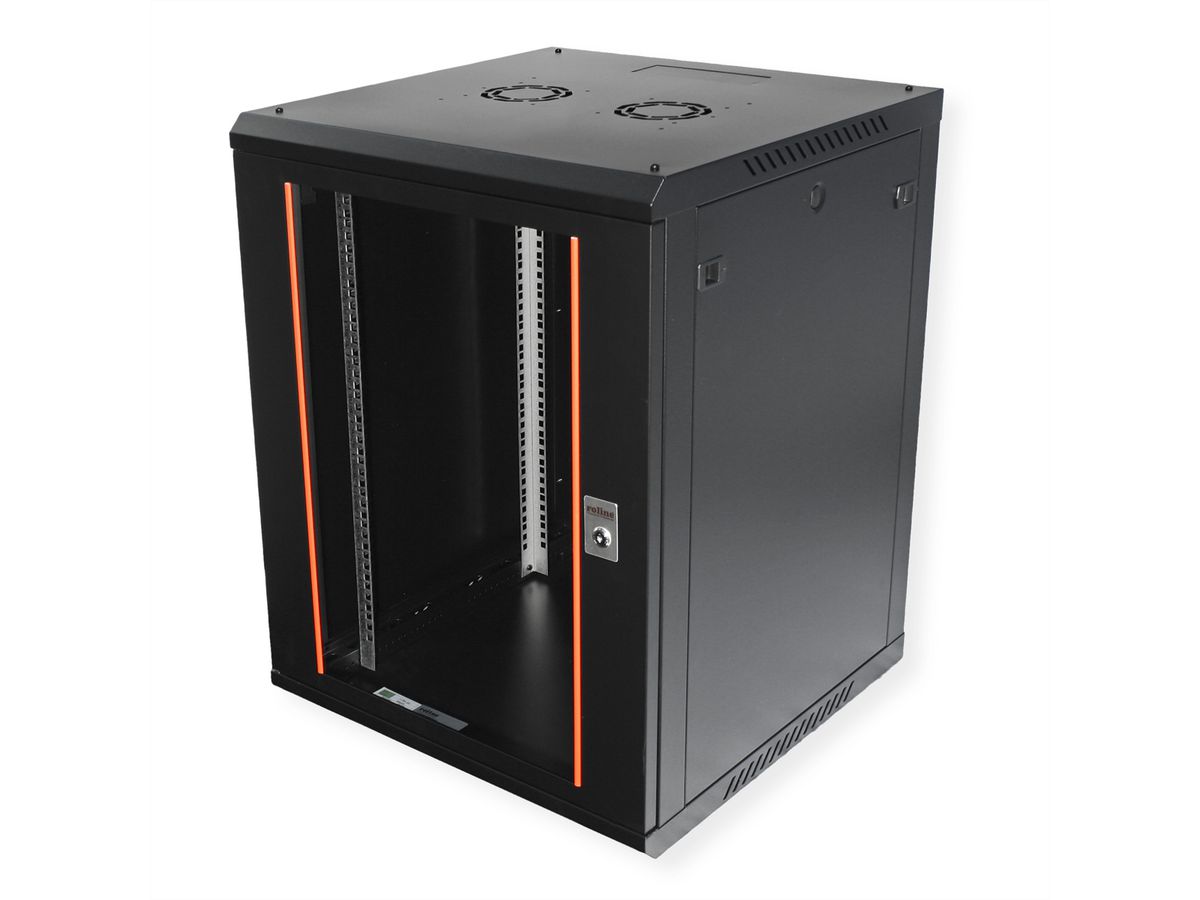 ROLINE 19-Zoll Wandgehäuse Basic Plus 15HE, 600x600 BxT schwarz