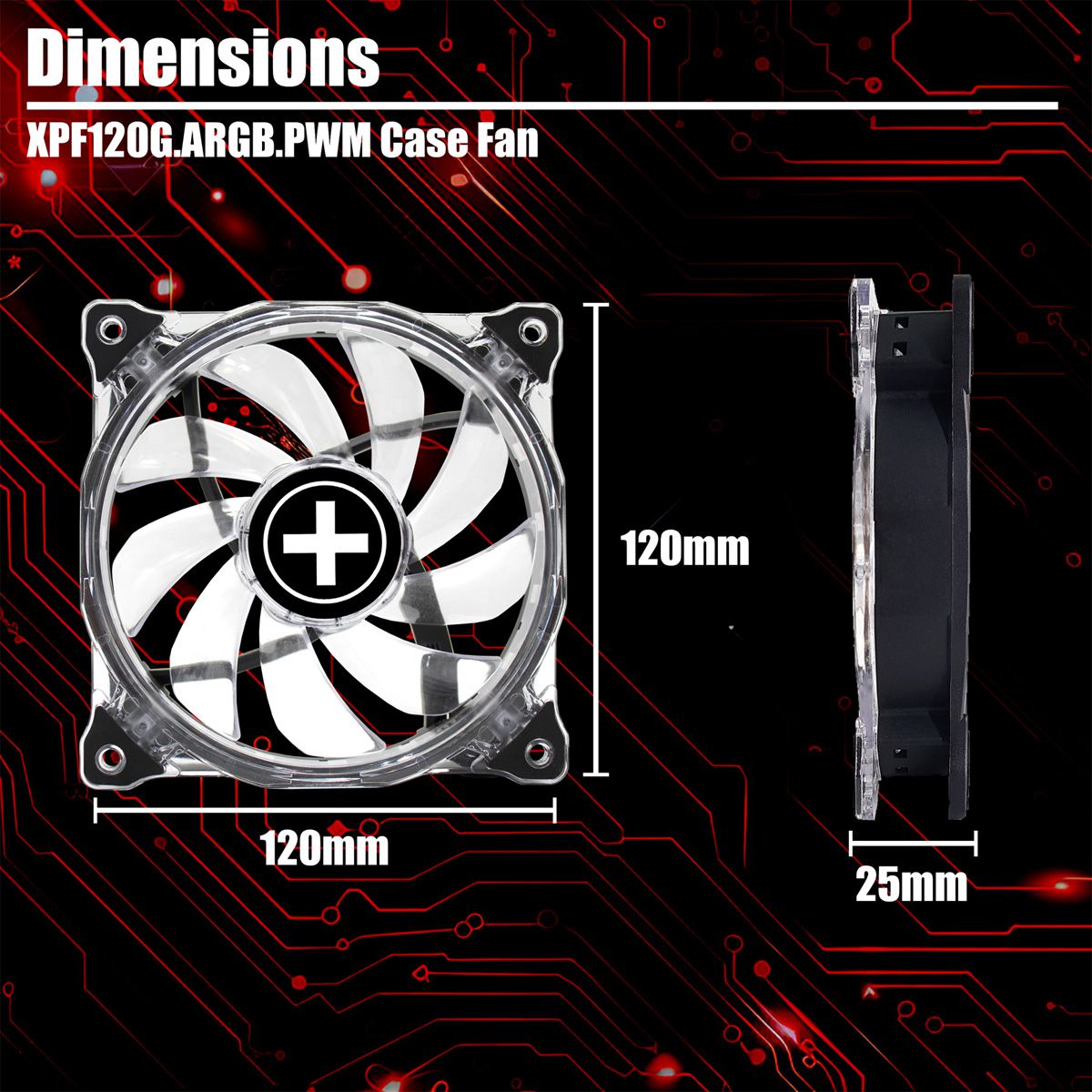 XILENCE XPF120G.ARGB.PWM Lüfter Hydro Bearing