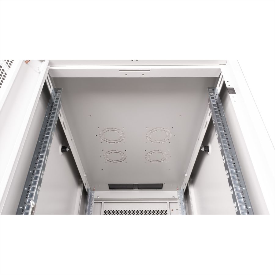 ROLINE 19-Zoll Serverschrank Basic 26 HE, 600x1000 BxT perforiert grau