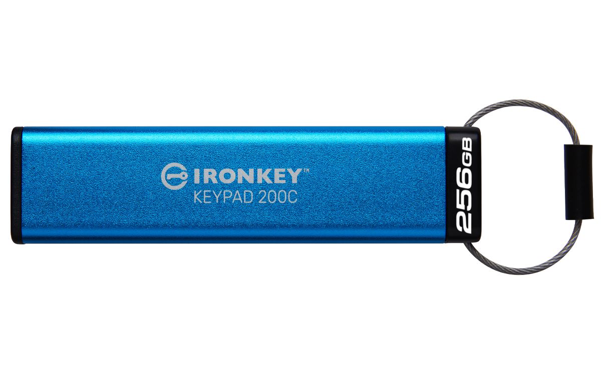 Kingston Technology IronKey 256GB USB-C Keypad 200C, FIPS 140-3 Lvl 3 (ausstehend) AES-256