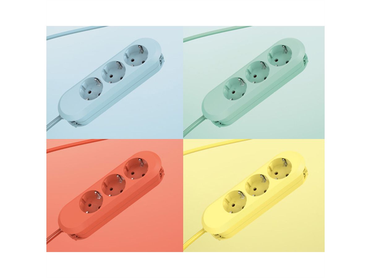 BACHMANN 4fach Bundle SMART Steckdosenleiste 3x CEE7/3, mit 