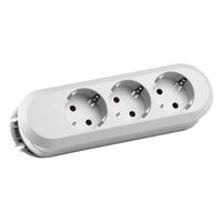 BACHMANN SMART Steckdosenleiste 3xCEE7/3 weiß, ohne Zuleitung