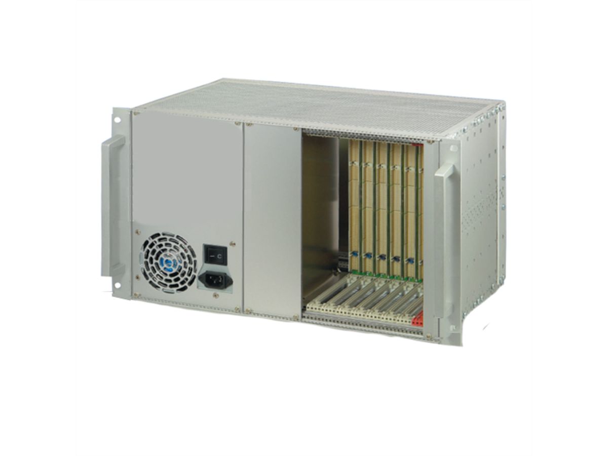 SCHROFF 6 HE, 8 Slot, mit Rear I/O - BGTR CPCI 6HE 8SLOT